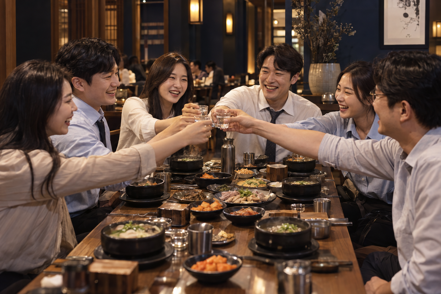 전통 가마에서 오랜 시간 고아내는 보양식 조리 모습